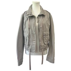 Aeropostale Utility Military Cropped Jacket Women's Size XL